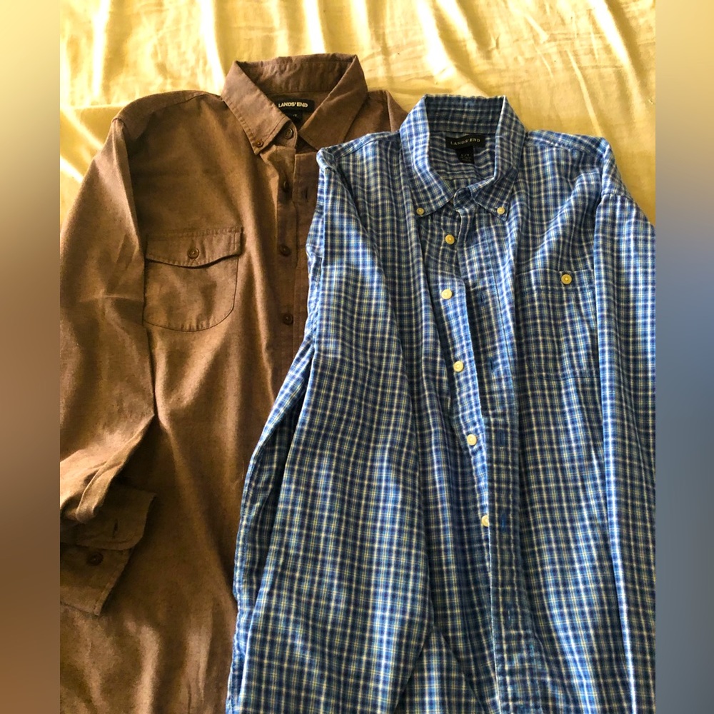 2 Large/Tall mens button down dress shirts
